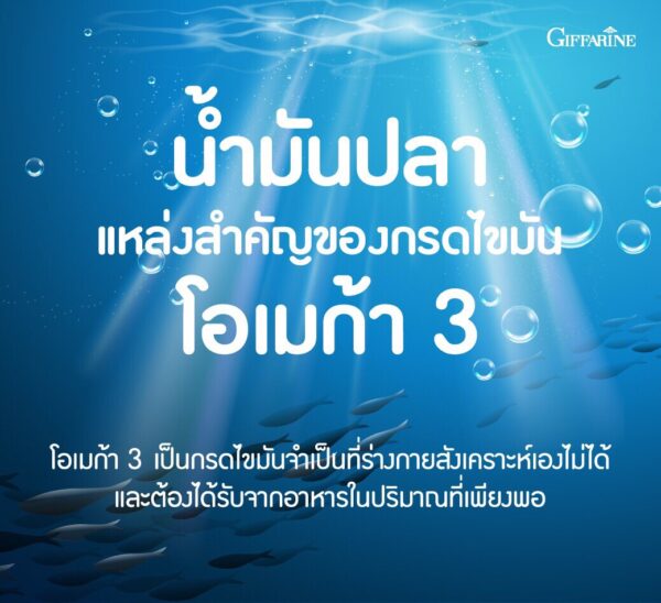 กิฟฟารีน น้ำมันปลา 4 เอ็กซ์ (ขนาด 1,000 มก. บรรจุ 60 แคปซูล)